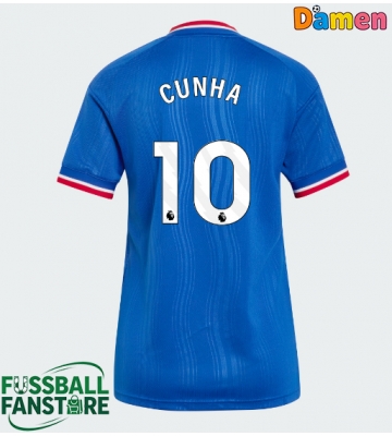 Manchester United Matheus Cunha #10 Replik Auswärtstrikot Damen 2026-27 Kurzarm